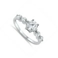 thumbnail image 4 of White Cubic Zirconia Elegant Ring .925 Sterling Silver Band Jewelry Female Male Unisex Size 7, 4 of 4