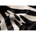 thumbnail image 2 of Togo Cowhide Rug 6x7 Zebra Black Off-White Natural 1-Piece, 2 of 4