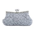 thumbnail image 1 of Jumpingount Bolso de mano elegante para restaurante adecuado para muchas ocasiones bolsos de mano para mujer bolso de mano desnudo Bolsas de mensajero y de hombro Gris plateado, 1 of 6