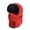 Red, variant on Winter Beanie for Men Women Black Thickened Plush Warm Ear Ski Hat cotton Fleece Lined Knit Beanie Warm Soft Stocking Cap for Cold Weather Outdoor One Size