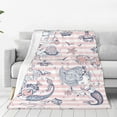 thumbnail image 2 of Mermaid Blanket Super Soft Warm Animal Flannel Throw Blankets for Boys Girls Adults Lovers for Couch Sofa Bed Office Gifts 80"x60", 2 of 5