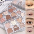 thumbnail image 2 of 2.5g/Box Contouring Powder Tray Shiny Multifunctional Fashionable Long Lasting  Bright Colors Bear Appearance 6 Color Glitter Eye Shadow Plate for Girl, 2 of 12
