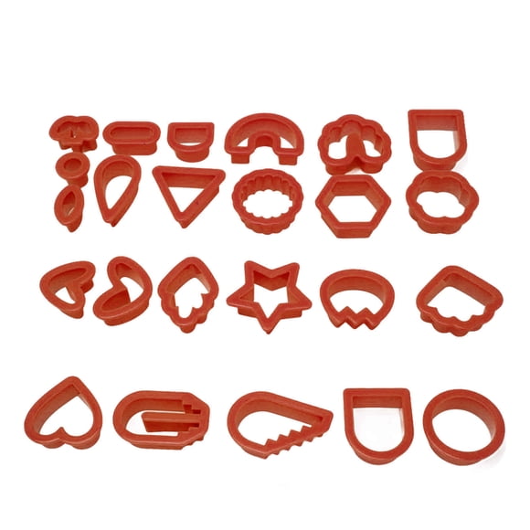 Polymer Clay Cuttersfor Earrings,24pcs Polymer Clay Earring Clay Cuttersfor Polymer Clay Jewelry Polymer Clay Earring Cutters Sleek Aesthetic