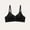 Black, variant on Seamless Bras for Women V Neck No Underwire Comfortable Full Coverage Tshirt Bralettes Soft Push Up Supportive Bra Green XXL