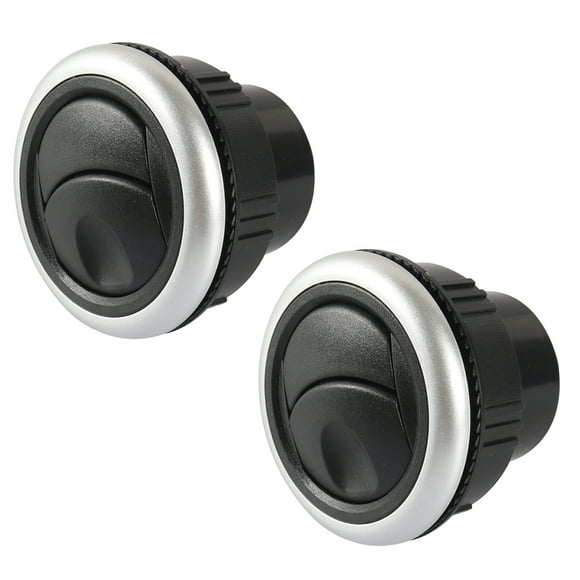 Kenally Paquete de 2 deflectores de aire acondicionado para salpicadero ABS, estilo de coche, salida de coche, ventilación lateral de rotación de 360 Vehículos, repuestos y accesorios Mis Kenally VI002341-00