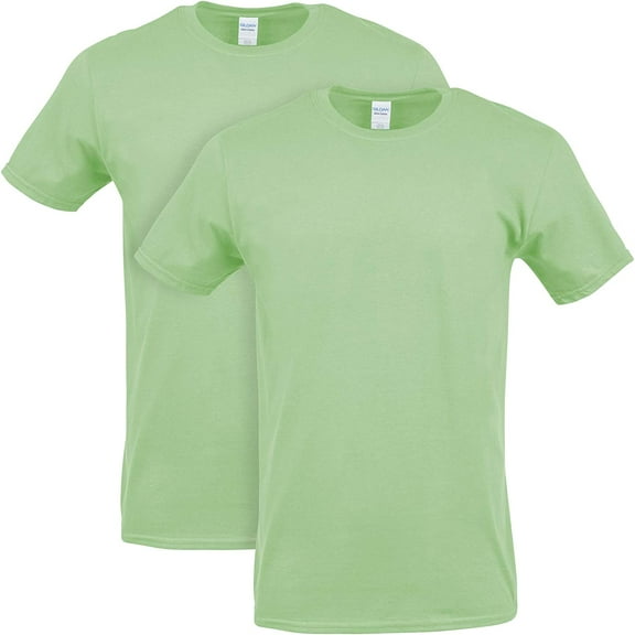 Gildan Men's Heavy Cotton T-Shirt, Style G5000, Multipack, Mint Green 2-Pack, 2X-Large