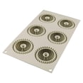 thumbnail image 4 of Silikomart Mini Raggio Silicone Mold, Flexible Tray Creates 6 Rounded Desserts or Cakes with Ribbed Detail, 4 of 5