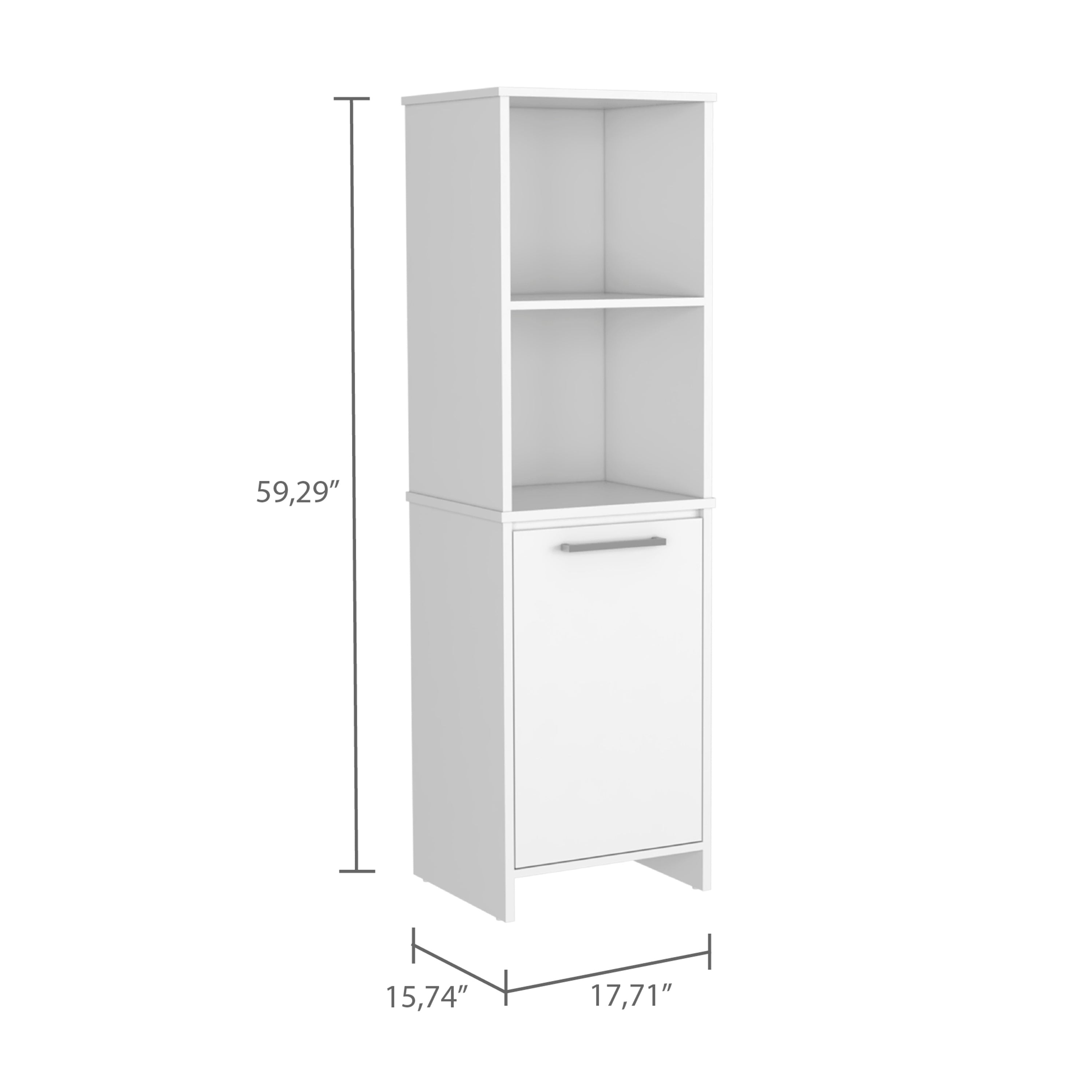 Boahaus Hölloch Modern Pantry, Assembled Product Height 59 in, White