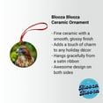 thumbnail image 2 of Red-Tailed Hawk Raptor Bird Of Prey Christmas Tree Holiday Round Ceramic Ornament, 2 of 7