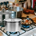 thumbnail image 4 of LIFKOME Stainless Steel Stock Pot with Lid Even Heating Home Cooks 1Set, 4 of 7