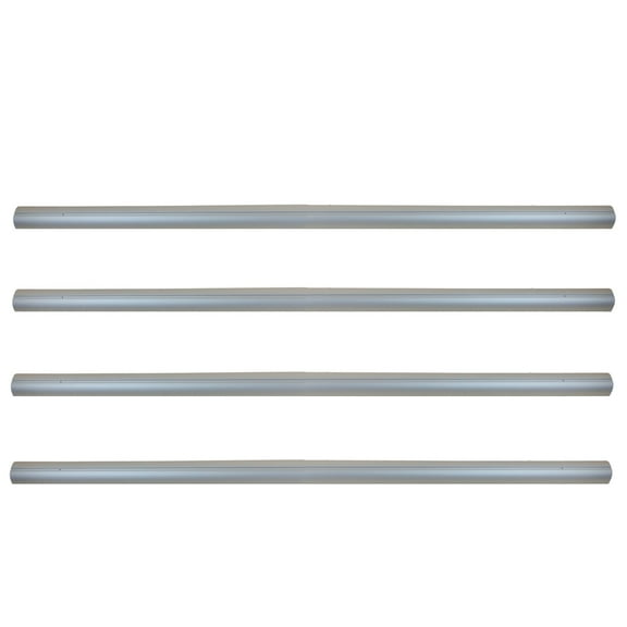 Pool Central Aluminum Tubes for In-Ground Pool Cover Reel System 4'' x 16' - Gray