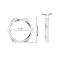 thumbnail image 2 of G1/2 Raccord de Tuyau Hexagonal, Écrous de Verrouillage pour Plomberie, Acier Inoxydable 304 4 Pcs, 2 of 5