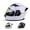 White, variant on PITMOTO PM-888, Full Face Dual Visor DOT Approved Motorcycle Helmet-Gray-X-Large