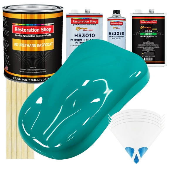 Deep Aqua Premium Gallon Kit URETHANE BASECOAT Car Auto Paint Kit