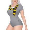 thumbnail image 2 of Littleforbig Cotton Romper Onesie Pajamas Bodysuit - Wizard School Winter Onesie Yellow L, 2 of 7