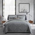 thumbnail image 1 of Travan 3-Piece Queen Quilt Set Quilted Bedspread Oversized Microfiber Lightweight Bedspread Coverlet Set with Shams Bedding Set for All Season Grey Queen Size, 1 of 5