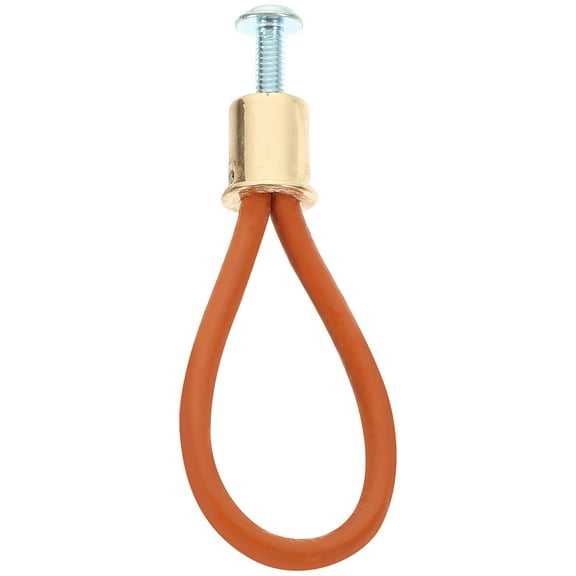 HOMEMAXS Leather Rope Puller Farmhouse Rustic Attic Door Handle Knob Barn