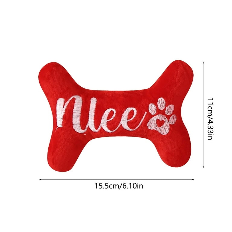 HUMJUSE Dog Christmas Toy, Christmas Holiday Plush Dog Toy with