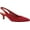 Red Kidsuede Leather, variant on Bella Vita Scarlett Slingback Pumps On Kitten Heel (Women)