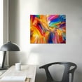 thumbnail image 4 of Nawypu Abstract Colorful Wall Art Rainbow Canvas Wall Decor 12x16" Bright Multicolor Color Blocks Splash Picture Art Modern Contemporary Prints Painting Artwork for Home Living Room Bedroom Office, 4 of 5