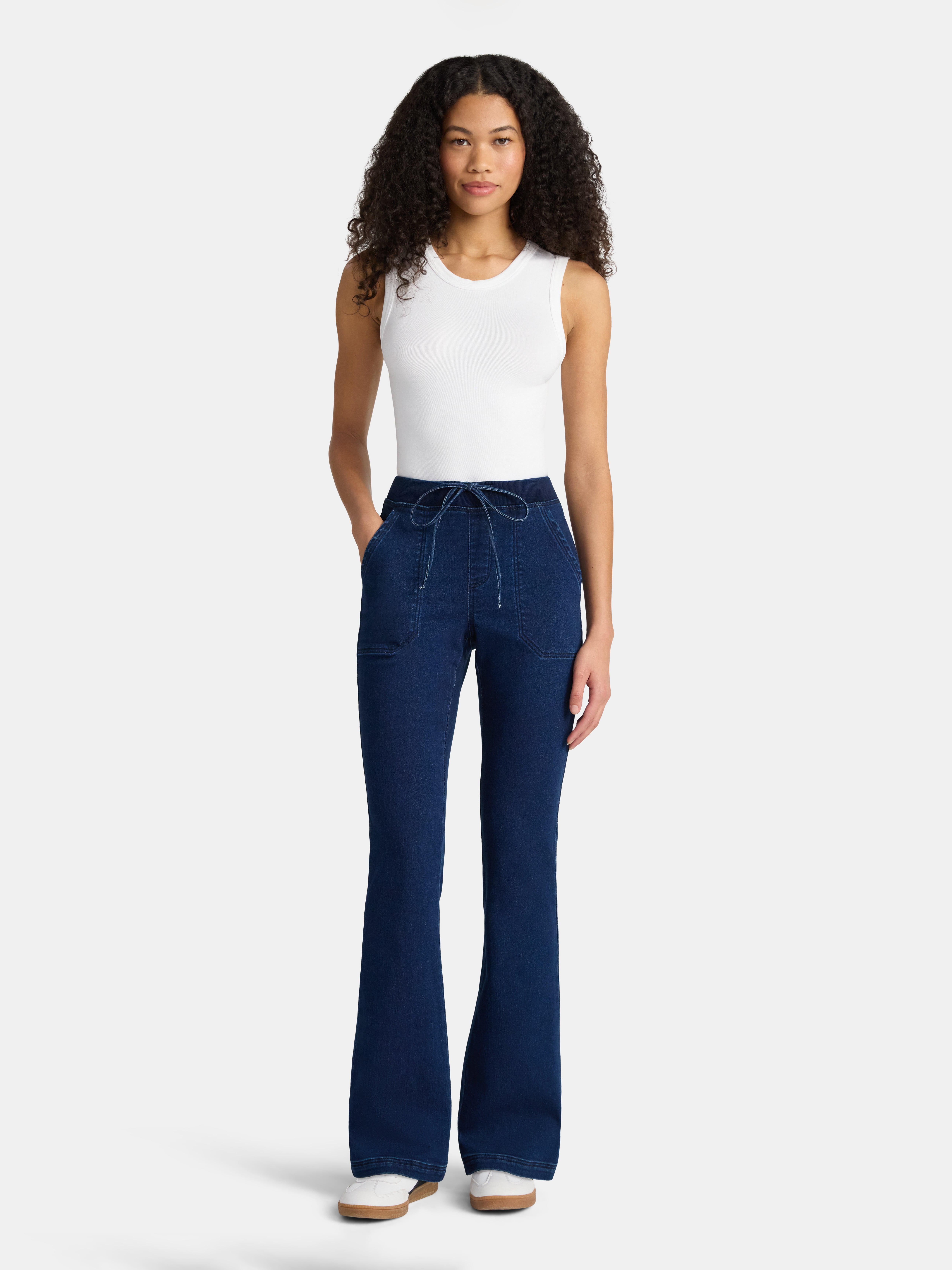 No Boundaries Rib Waist Boot Cut, Women's
