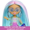 thumbnail image 4 of Barbie Extra Mini Minis Doll with Blue Hair in a Sporty Outfit with Accessories, 4 of 6