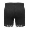thumbnail image 3 of Xnihocha 6 Packs Girls Lace Trim Dance Safety Shorts Active Bike Shorts Under Dress Undershorts Black 3-4, 3 of 7
