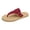 Red, variant on Women's Flat Flip Flops Sandals Beach Casual Suede Buckles Waterproof Soles Platform Gladiator Thongs Dress Slip on Slides Summer Vacation Beige Size 5.5