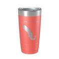 thumbnail image 1 of Crescent Lake Map Tumbler Travel Mug Insulated Laser Engraved Coffee Cup Florida 20 oz Coral, 1 of 1