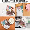 thumbnail image 2 of Cute Gnome Eggs Basket Kitchen Dish Towels Set of 6 Absorbent Hand Towels, Lint-Free 18"x28" Happy Easter Fast Drying Hanging Dishcloths for Cooking Baking Home Clean, 2 of 5