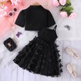 thumbnail image 6 of SUCS Girls Skirt Set Short Suit Jacket Butterfly Mesh Suspender Long Skirt Two-piece Party Gift, 6 of 6