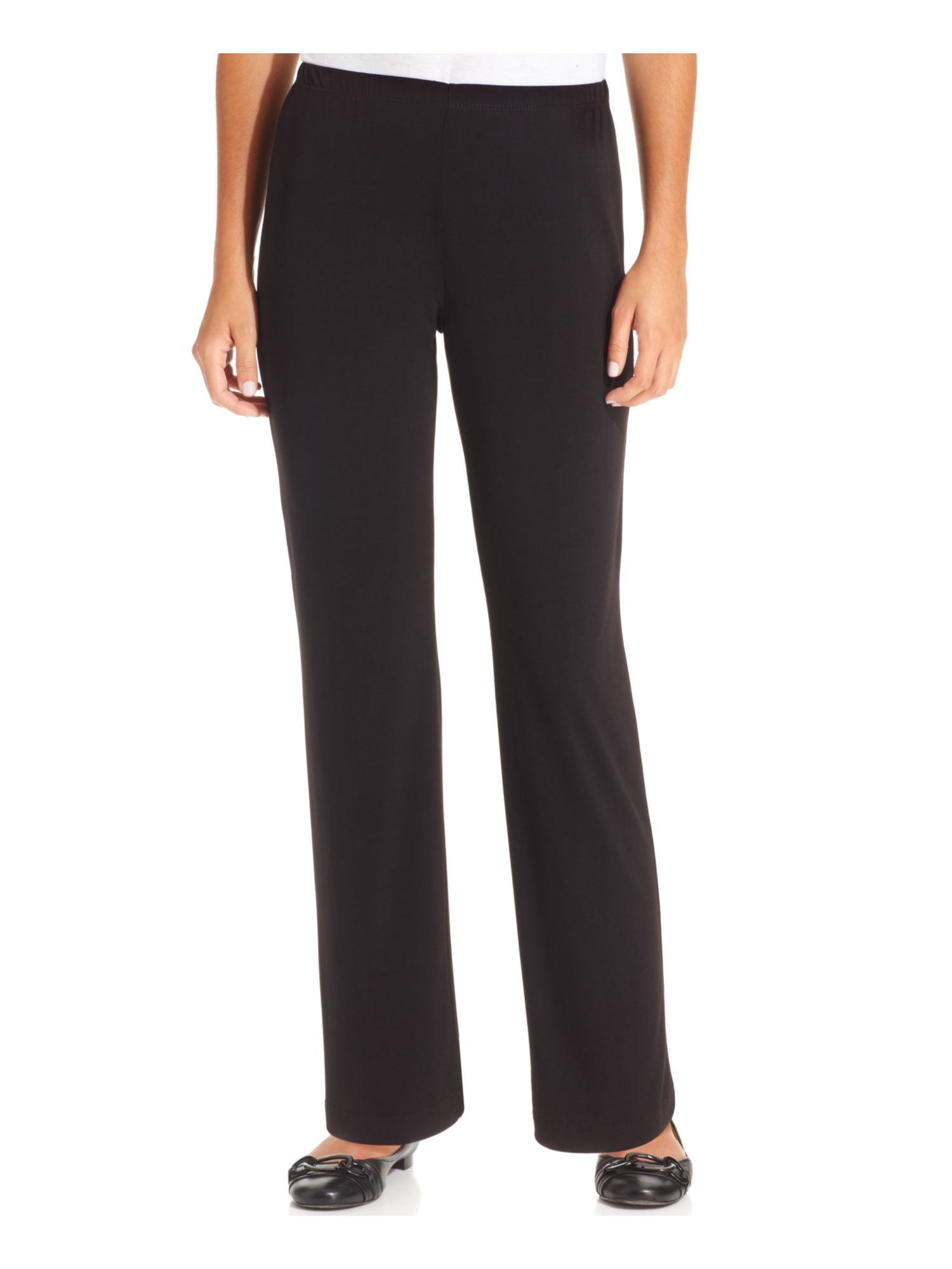 NY Collection - NY COLLECTION Womens Black Straight leg Pants Size PXL ...