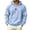 Light Blue, variant on ZVNAΖH Men's Hoodie with USA Flag Print, Long Sleeve Pullover with Kangaroo Pocket, Casual Hooded Sweatshirt for Patriotic Day, M-3XL