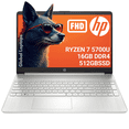 thumbnail image 1 of Laptop HP Pavilion Ryzen 7 5700U 16GB RAM 512GB SSD FHD GAMING 15-EF08 plateado multicolor, 1 of 4