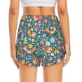 thumbnail image 2 of Lsque Foxes and Birds in Forest Printed Women's Running Shorts with Liner Pockets,Elastic Quick Dry Workout Athletic Gym Yoga Shorts,Womens High Waist Shorts-Large, 2 of 9