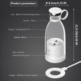 thumbnail image 3 of TEMOGU-Personal Size Blender, Portable Blender, Battery Powered USB Blender (White), 3 of 4