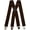 Brown, variant on Menu2019s Braces/Suspenders with Heavy Duty X-Shape Design and Extra Wide Straps - 5cm