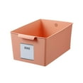 thumbnail image 1 of POINTERTECK Panier de Rangement Grande Capacité pour Maison et Bureau Panier de Rangement pour Articles Divers orange type Étroit [1013-4], 1 of 9