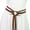 Moonshaped brown, variant on Medieval Rope Belt Adjustable Cotton Waist Strap Nordic Moon Symbol Design