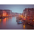 thumbnail image 2 of Frank, Assaf 24x19 Gold Ornate Wood Framed with Double Matting Museum Art Print Titled - The Grand canal at dusk, Venice, Italy, FTBR-1894, 2 of 4