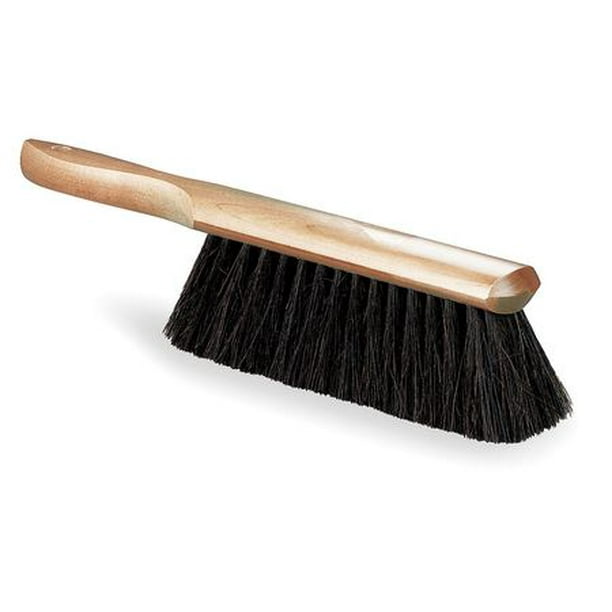 131/4"L Horsehair Short Handle Bench Brush, Wooden