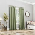 thumbnail image 6 of Sun Zero Brant Tab Top Energy Saving Blackout Window Curtain Panel, 40"X63", Gray, 6 of 10