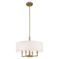 thumbnail image 5 of 42604-01 Livex Lighting Meridian - 4 Light Pendant in Modern Style - 18 Inches wide by 22.5 Inches high-Antique Brass Finish    -Traditional, 5 of 10