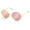 Pink B, variant on Mirrored Sunglasses with Case for Women, Vintage Lady UV Protection Driving Sun Glasses