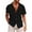 Black, variant on BOBOGOJP Mens Shirt Solid Pocket Short Sleeve Button-Down Shirt,White XXL