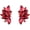 F-Red, variant on Glitter Rhinestone Statement Earrings for Women Fashion Bling Colorful Crystal Cluster Drop Dangle Earrings Prom Dress Jewerly