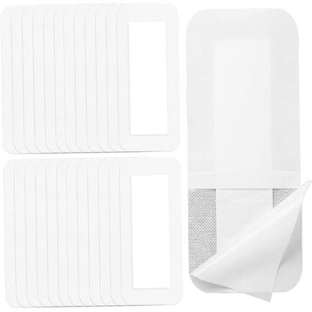 Pukitry Waterproof Adhesive Bandages 25Pcs - Large 3.94x9.84in Breathable Wound Dressing, Disposable First Aid Tape for Post Surgical & Wound Care