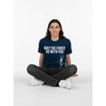 thumbnail image 5 of Star Wars Men’s Graphic Short Sleeve Tee, May the Force Be With You, Sizes S–3XL, 5 of 6