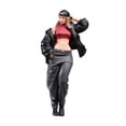 thumbnail image 2 of Figura miniatura de chica de pie a escala 1/24 con pelo largo y chaqueta, figuras arquitectónicas para mesa de arena, escena en miniatura., 2 of 9