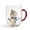 white, variant on Christmas Themed Glass Mug with Handle, Christmas Motif Glass Coffee Cup, Santa Reindeer Christmas Tree Snowman Embossed Holiday Drinking Glass, Thickened Clear Glass Festive Winter Beverage Mug